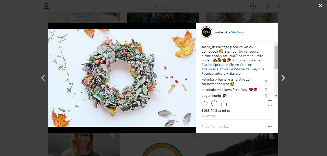 ako vyzerá správny príspevok na instagrame