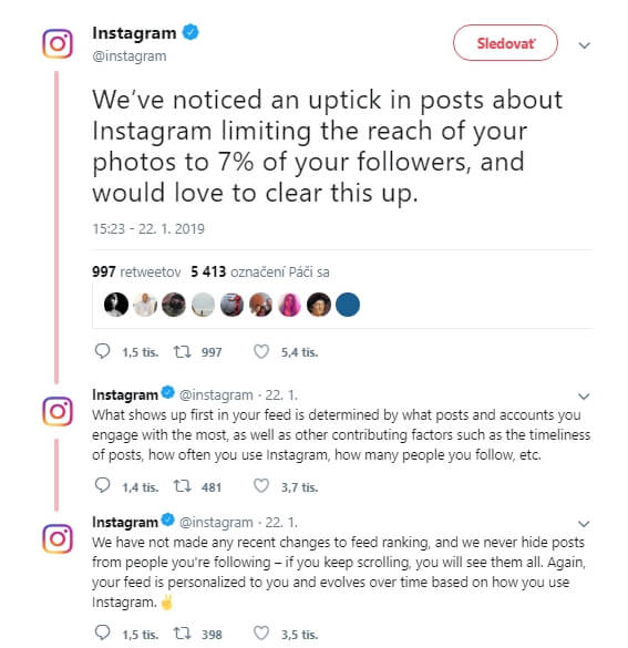 Ako funguje algoritmus Instagramu v roku 2019 ? 1 Twitter a nový algoritmus
