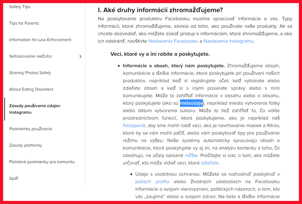 Prípadová štúdia č.1 : Rast followerov na Instagrame a práca s obsahom 7 zhromaždenie informácií na instagrme fotky