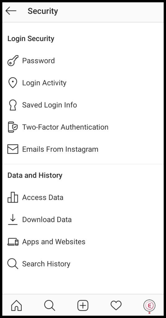 Ako zabezpečiť instagramový účet? 2 Screenshot 20200706 151923 com.instagram.android