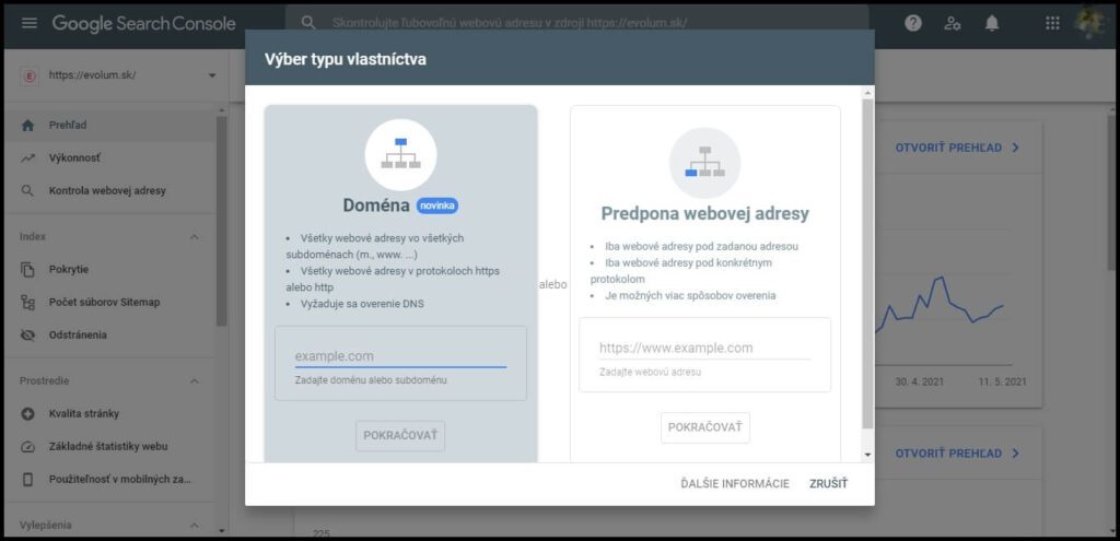 Ako pridať webstránku do vyhľadávania? 1 google search console pridať web