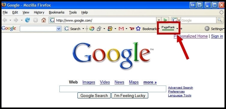 google page rank