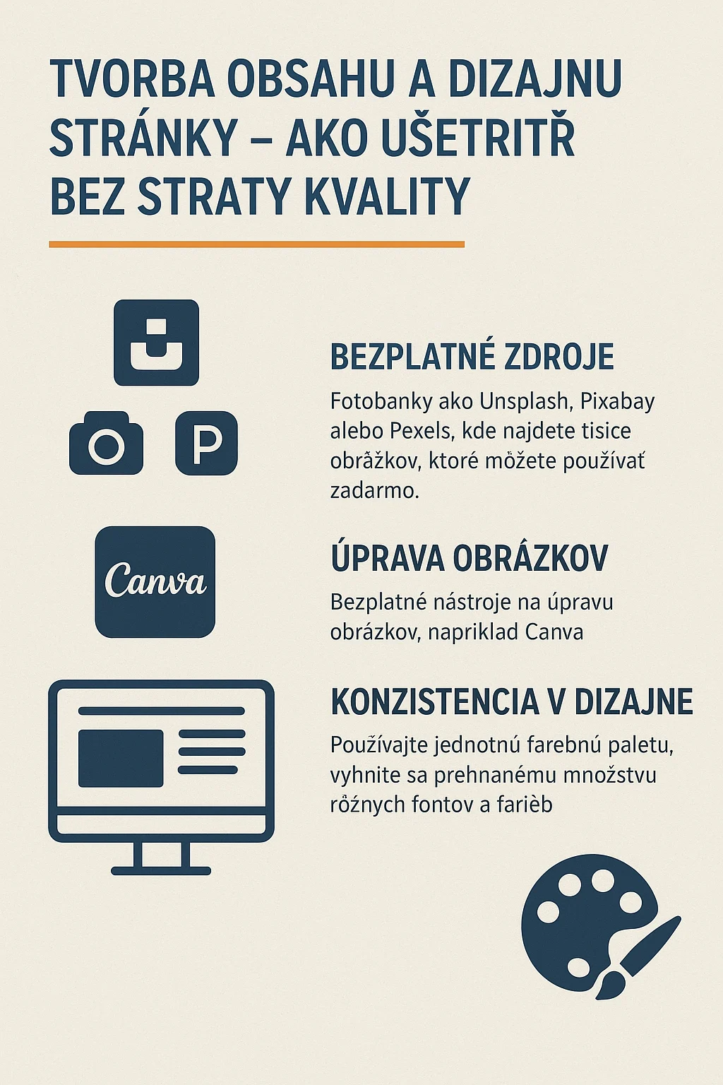 Tvorba obsahu a dizajnu stránky – ako ušetriť bez straty kvality