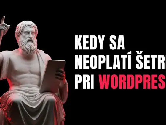 kedy sa neoplatí šetriť pri wordpress